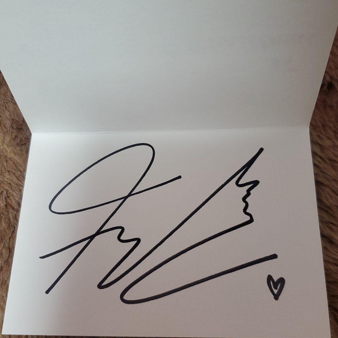 韓国俳優 ウ・ドファン サイン入りクリスマスカード