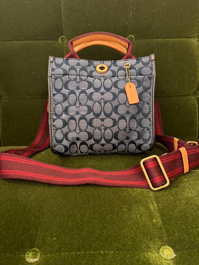 COACH デニム生地　ショルダーバッグ
