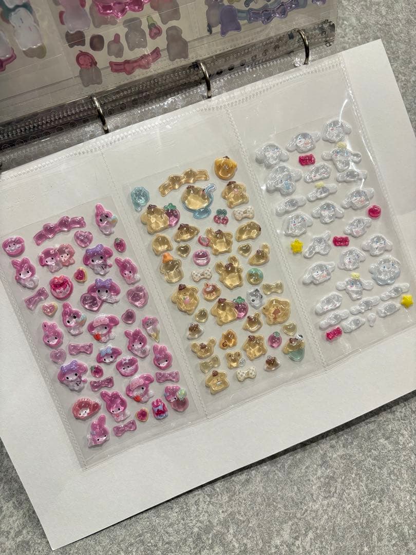 シール帳完成品　A4 ファイル 1冊 33シート　ボンドロ　24h発送　平成女児