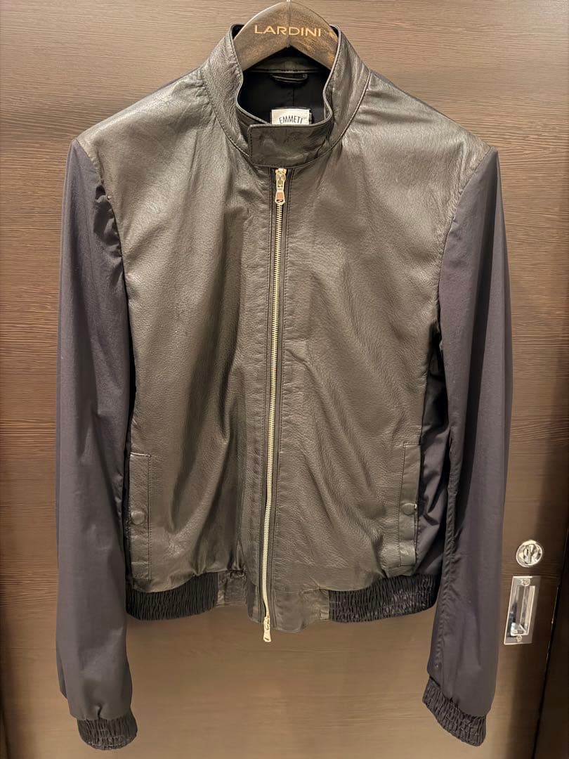 EMMETT ジャブスアルキヴィオ　シングルライダースジャケット 黒