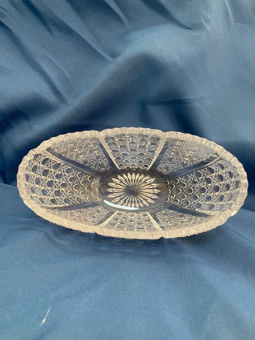 クリスタルガラス　沓形　向付4客