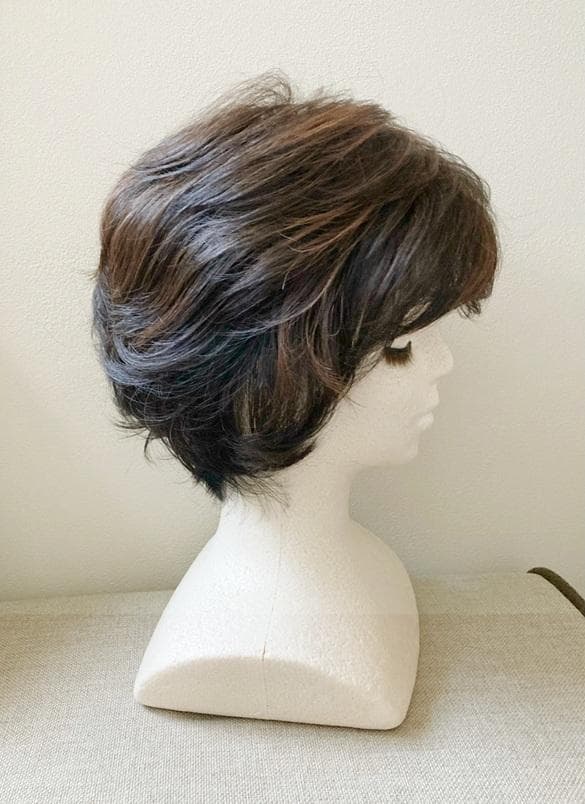 うらら　マリブ　メッシュレイヤーショート　ダークブラウンMIX