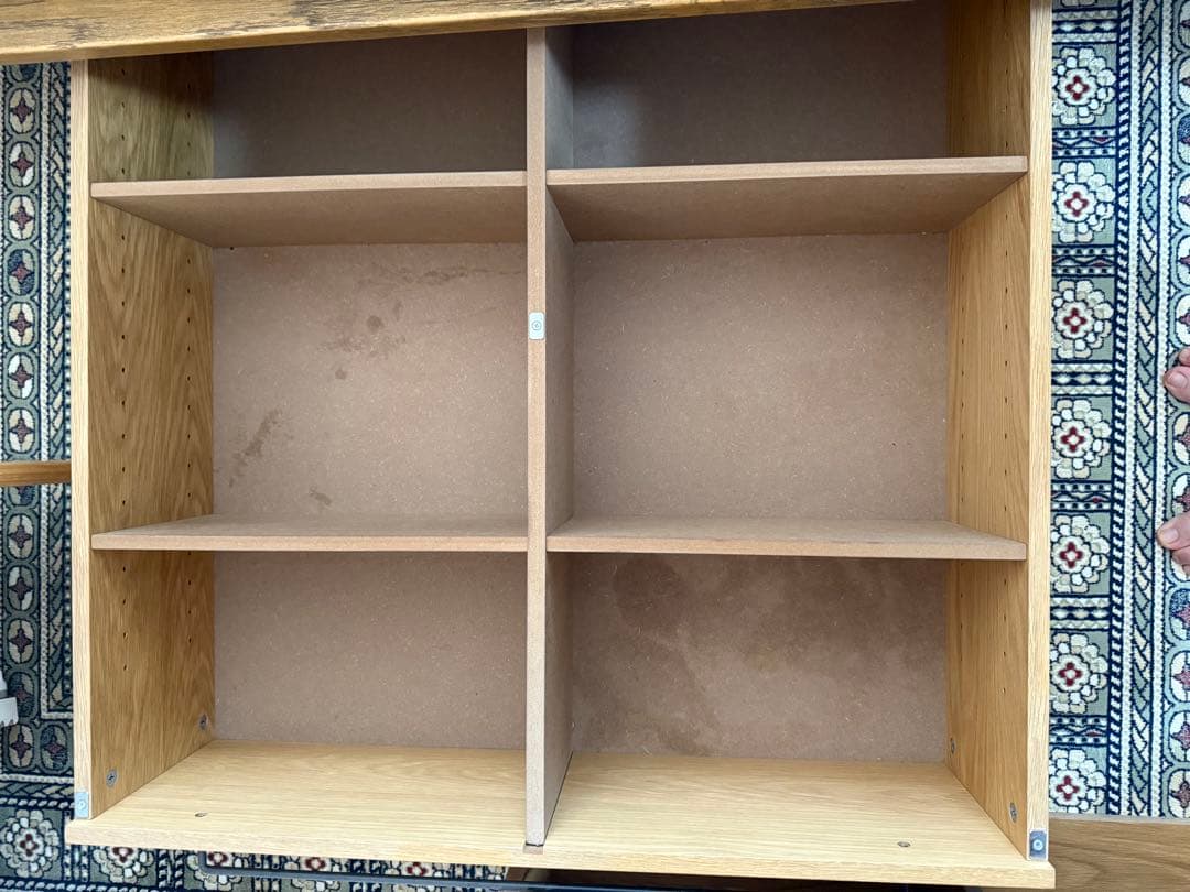 【無印良品】ベッド下収納・大・オーク材25㎝高×2個