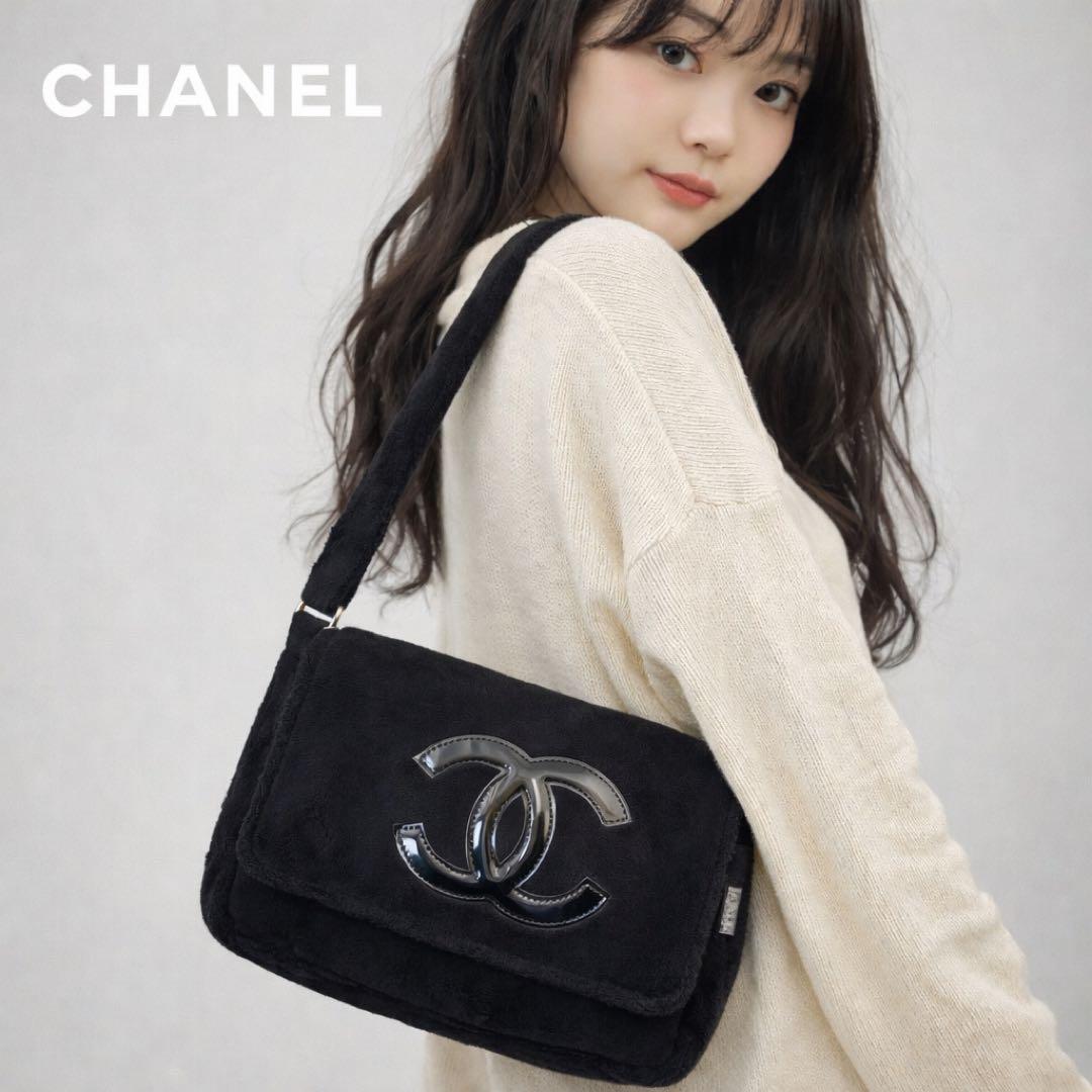 新品未使用♡CHANEL ノベルティ モコモコパイル ショルダーバッグ