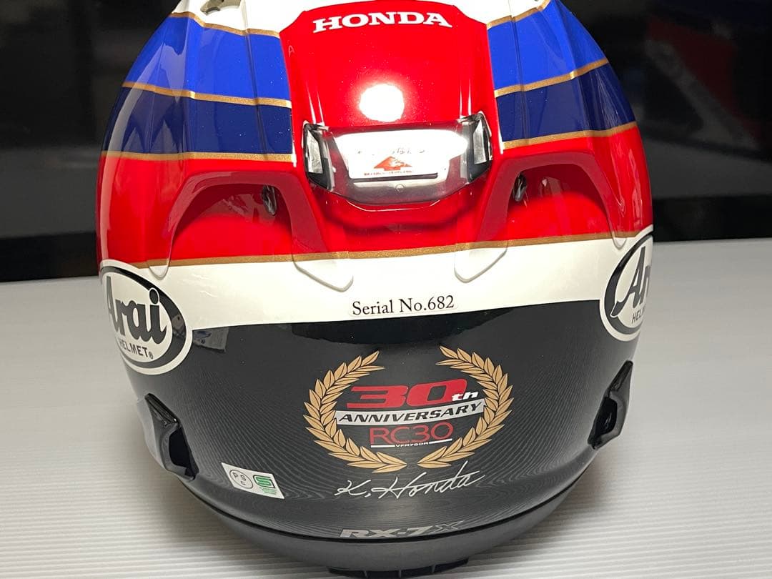 【美品 希少】 ARAI×HONDA RX-7X RC30 Mサイズ 30周年