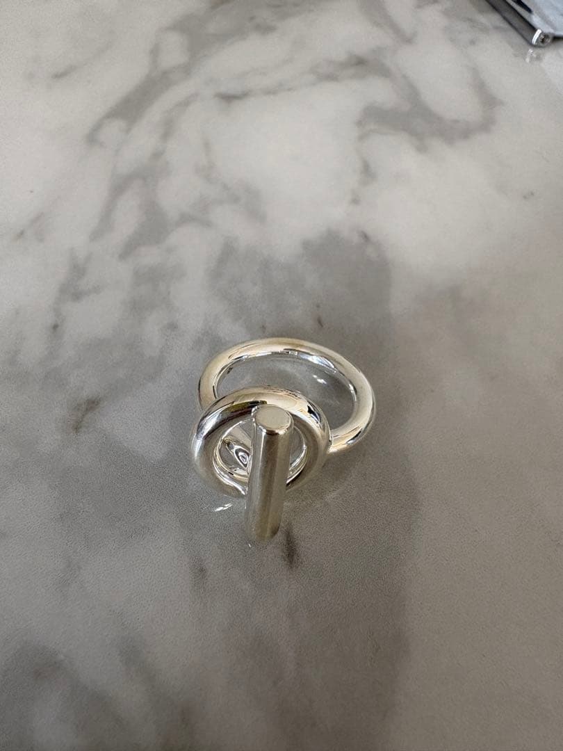 エルメス　エシャペ リング　シルバー　50