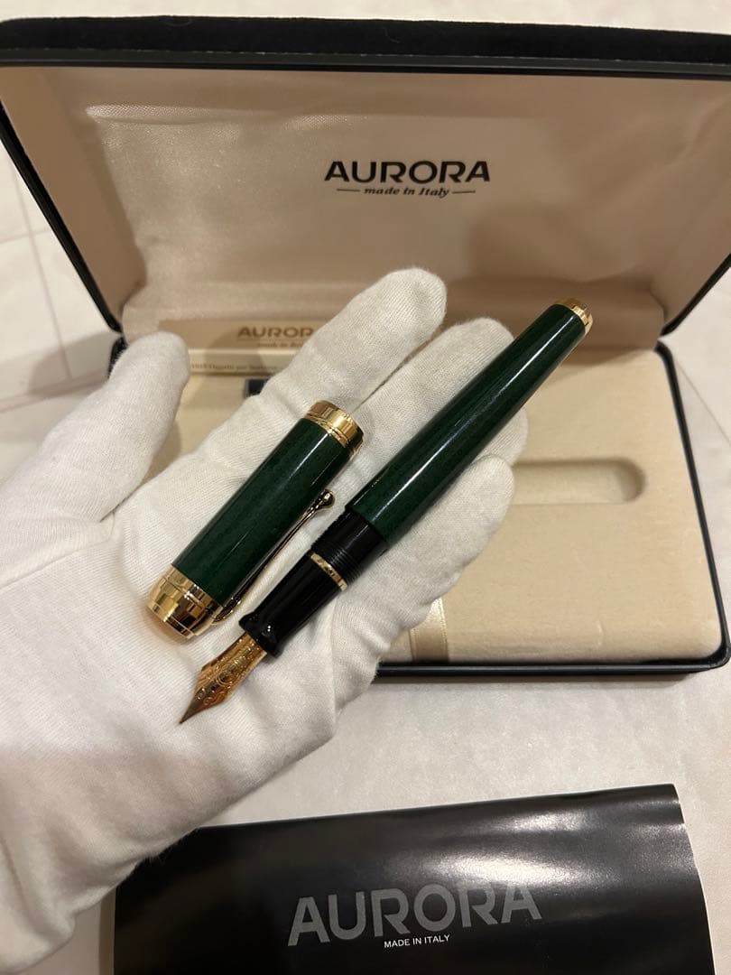 万年筆　AURORA アウロラ タレンタム 津軽塗 七子 翠 緑　新品未使用