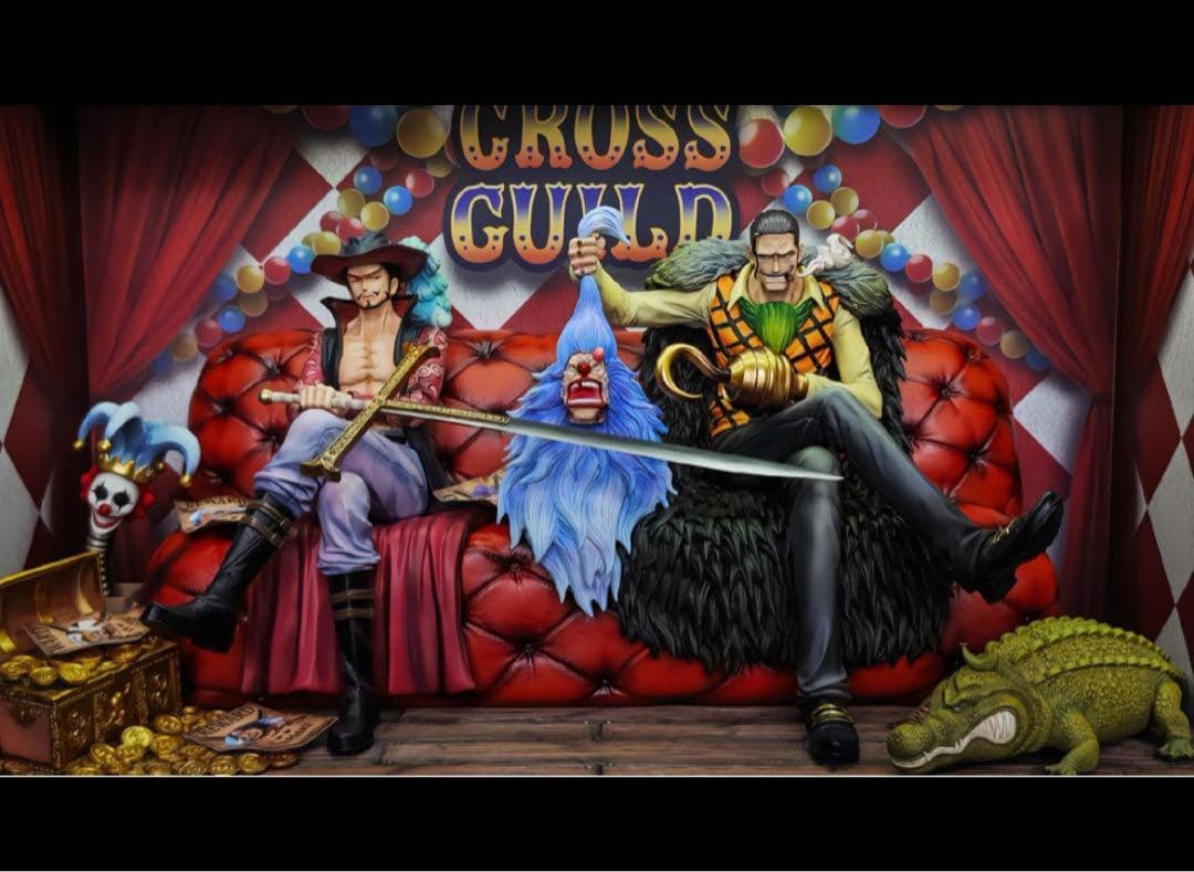 ワンピース 【クロスギルド 】ミホーク＆クロコダイル ガレージキット フィギュア