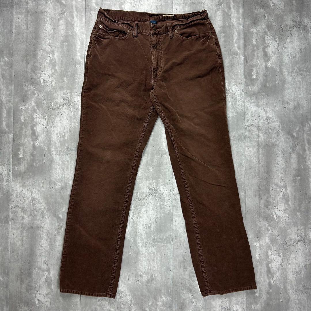 ラルフローレン 革タグ コーデュロイパンツ ブラウン W35 6201