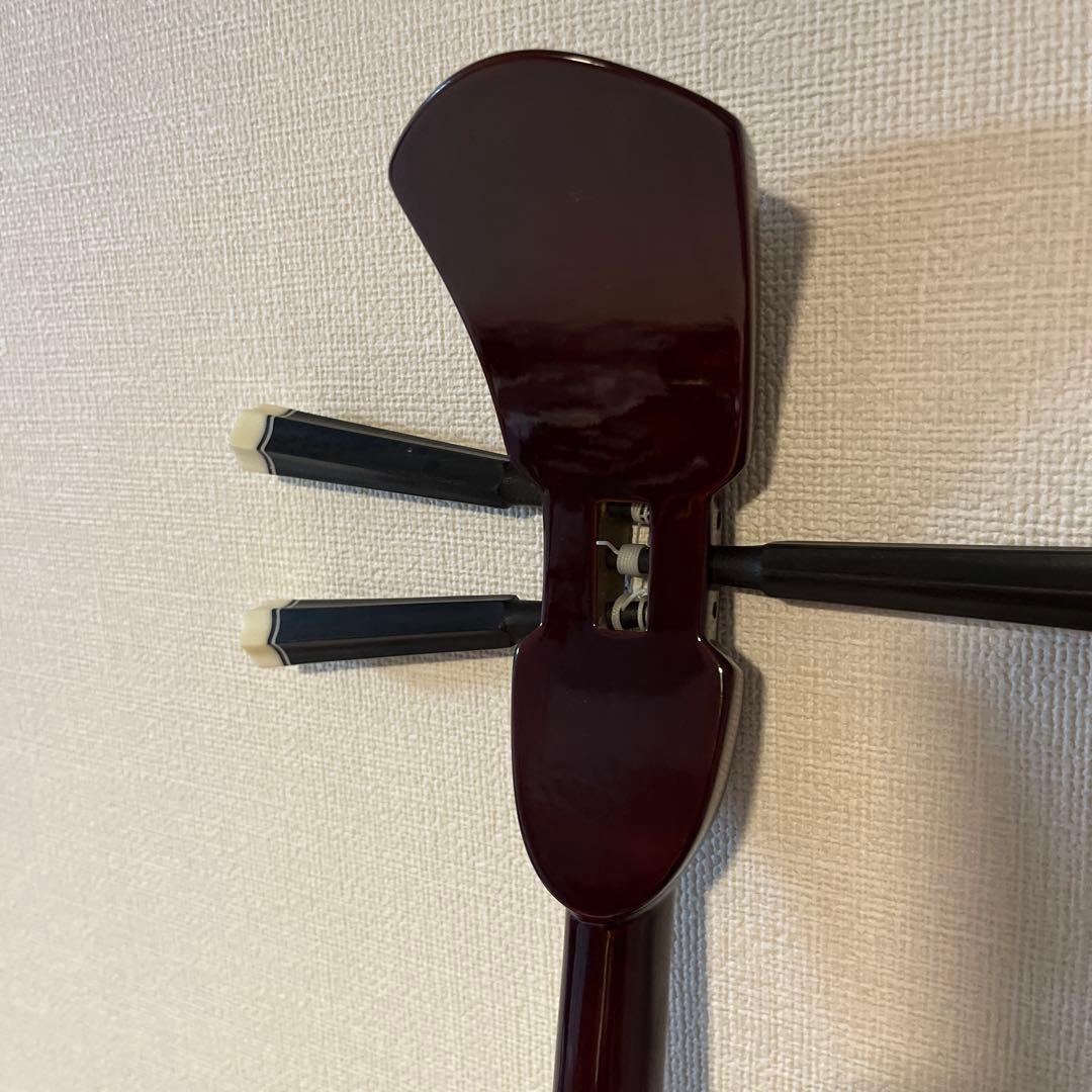 三線　沖縄三線　ほぼ未使用品　本革