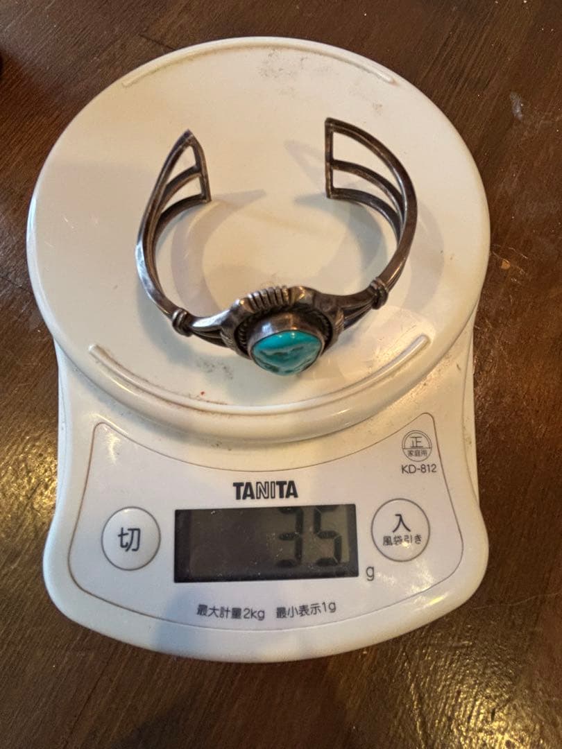 25年前購入 ヴィンテージ ターコイズ バングル Sterling刻印