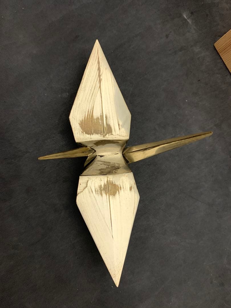 平安　昌美造　折鶴置物　約147g