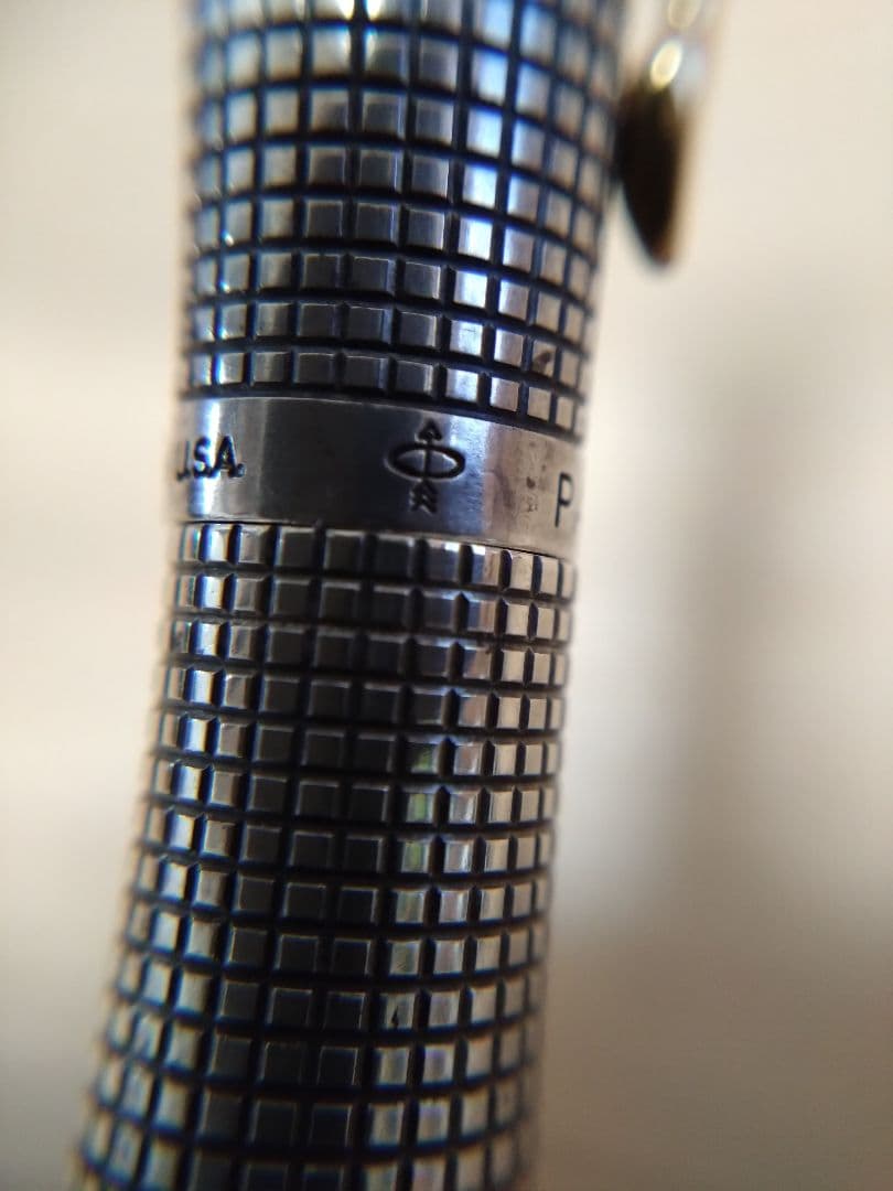 PARKER パーカー 万年筆 シルバー スターリングシルバー ペン先14K