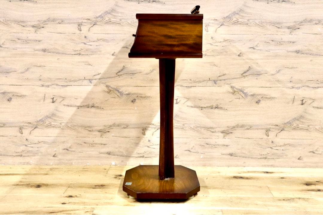 GMIS118A○曙工芸製作所 電話台 飾り台 レトロ 花台 収納 木製 ア