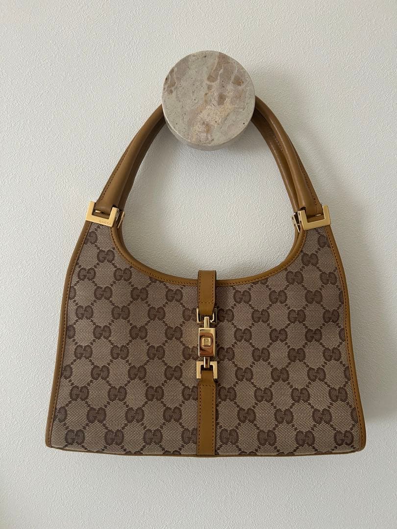 GUCCI GGキャンバス ショルダーバッグ　ジャッキー