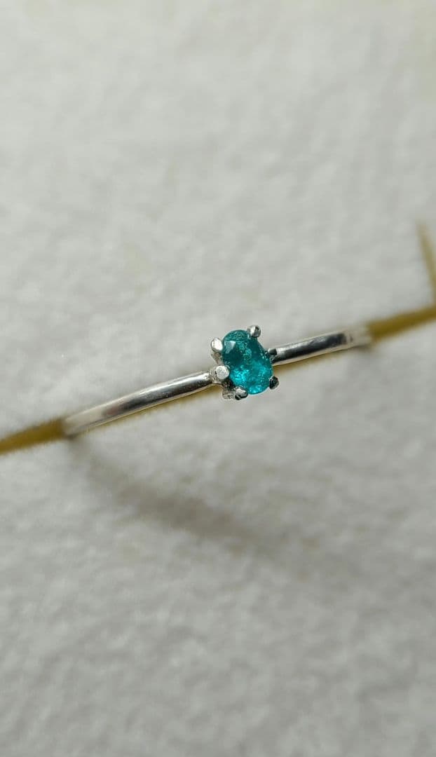 ユイ銅結晶入り★ブラジルバターリャパライバトルマリン★リングオーダー