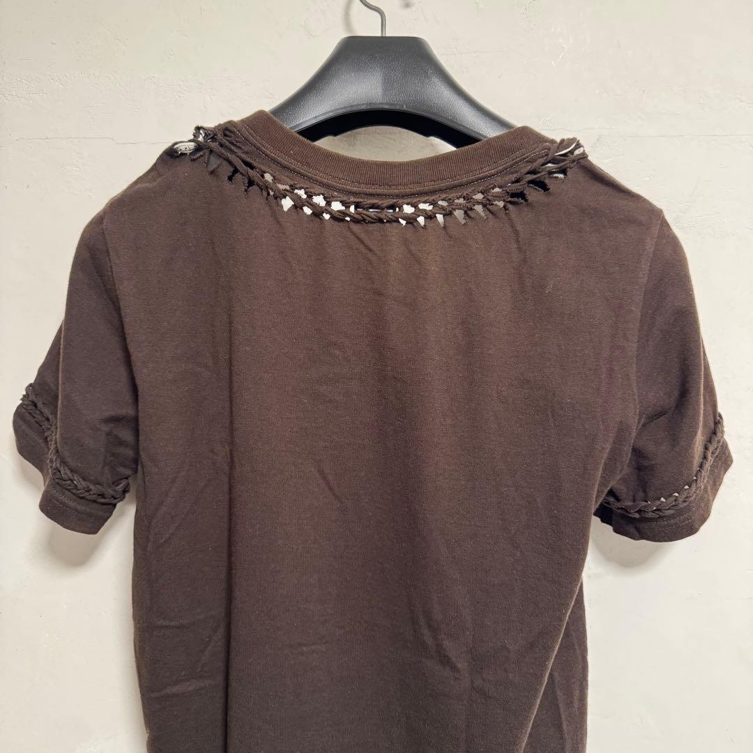 トップス 07SS ABOUT A BOY Braided Mesh V-neck T