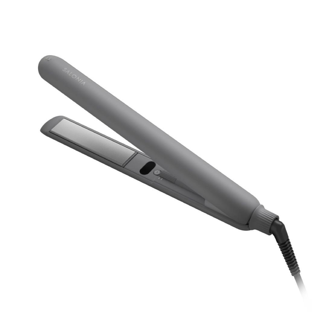 【新品未使用】サロニアスムースシャインストレートアイロン 24mm グレー