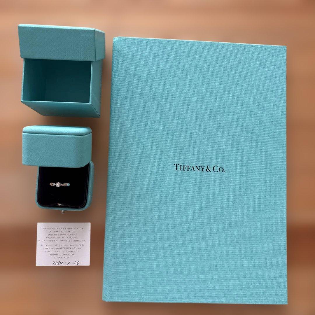 Tiffany & Co. プラチナリング ダイヤモンド付き