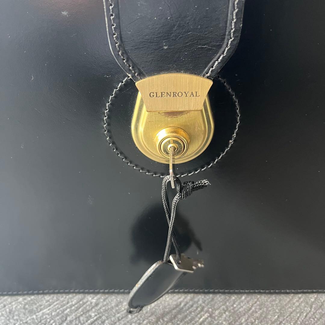 グレンロイヤル レザー ブリーフケース ダレス ブラック