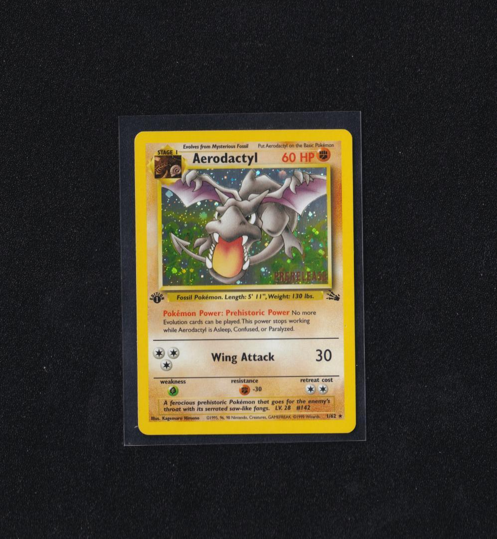 英版プテラ 1st ED. プレリリース版 コスモスホロ-ゴールドスタンプ