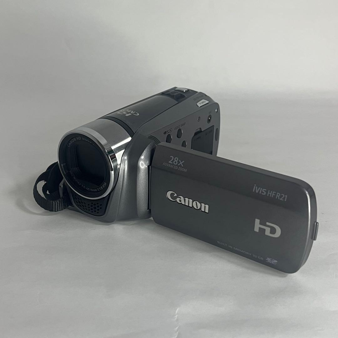 美品　Canon iVIS HF-R21 HDビデオカメラ　動作確認済　箱あり