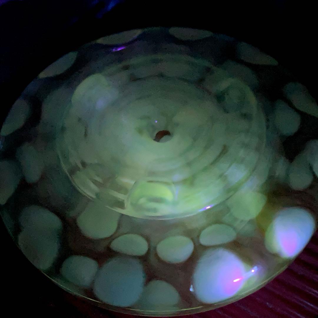 フェントン（Bigパンケーキ）1930年　ランプスタンド　アンティークシェード