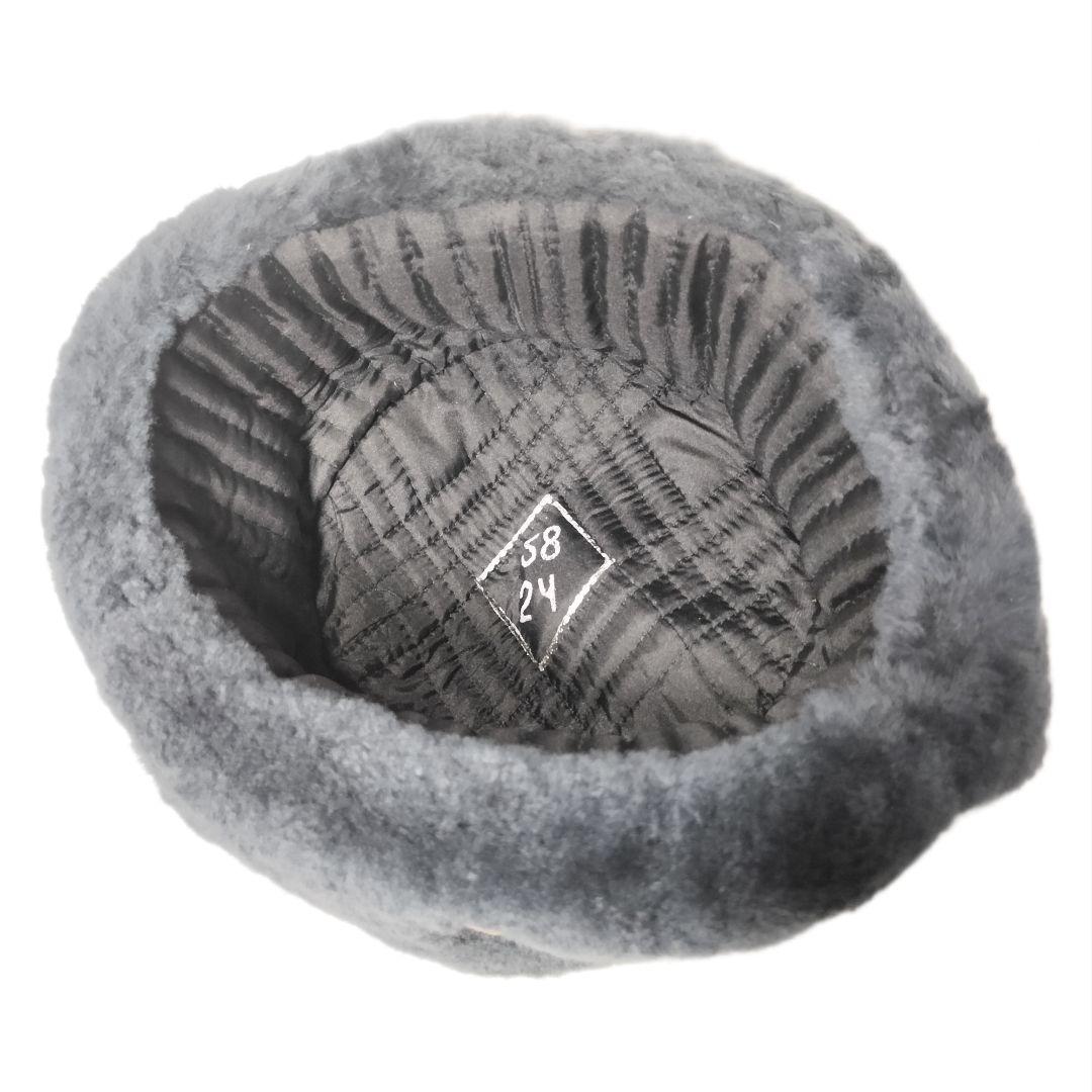 ロシア軍 実物 24年製 防寒帽 ウシャンカ 帽章付き 58cm