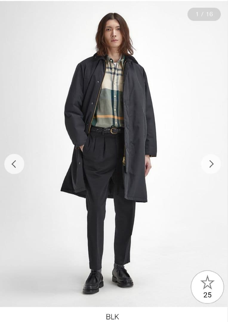 新品　Barbour EXMOOR ニューバーレー　パデッドコート　黒　40