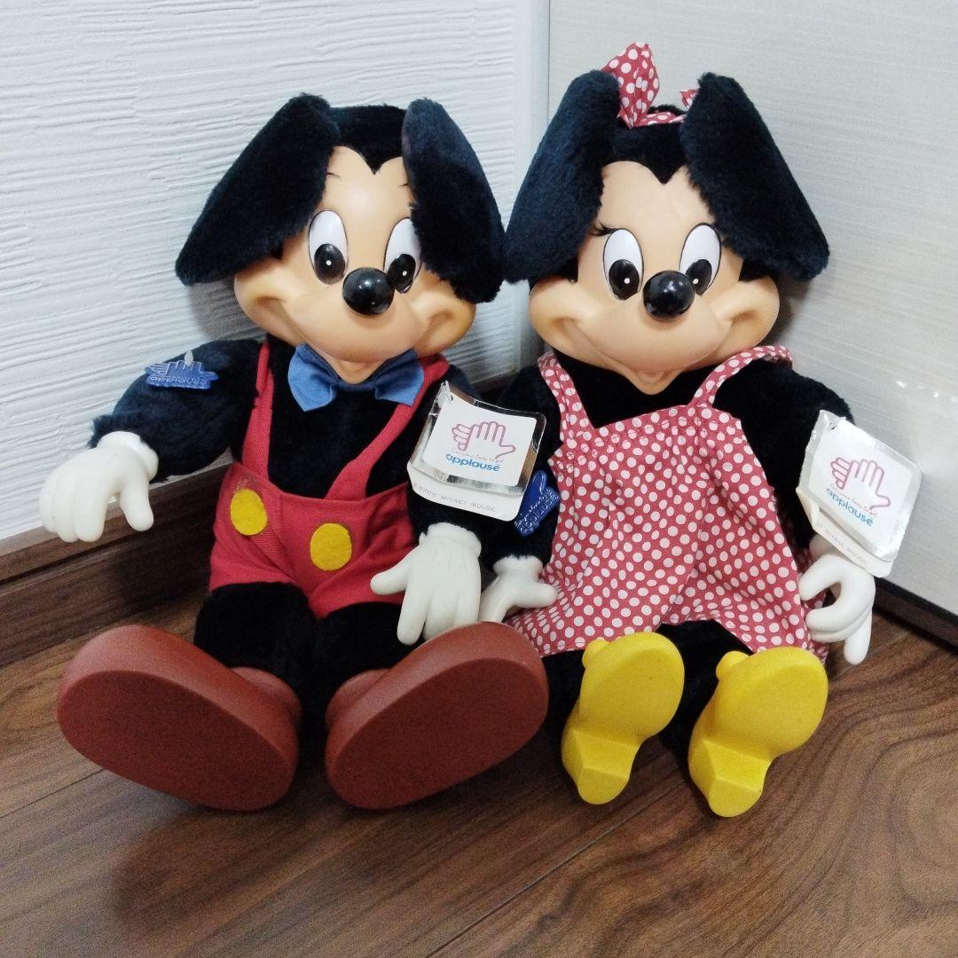 【超貴重】アプローズ社　ミッキー　ミニー　ぬいぐるみ　1981年