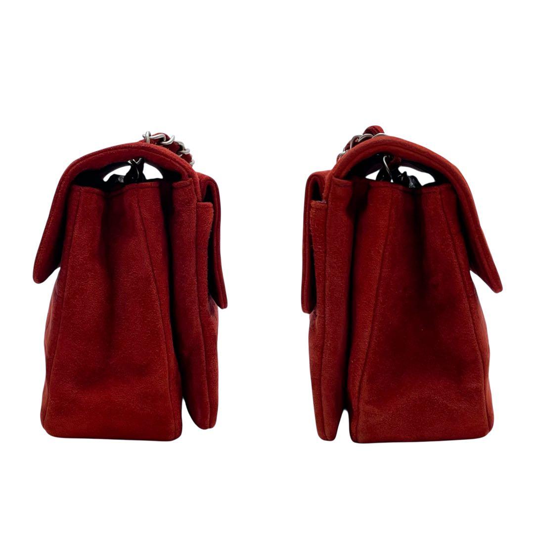 シャネル 2.55 スエード×レザー チョコバー チェーン ショルダー バッグ.