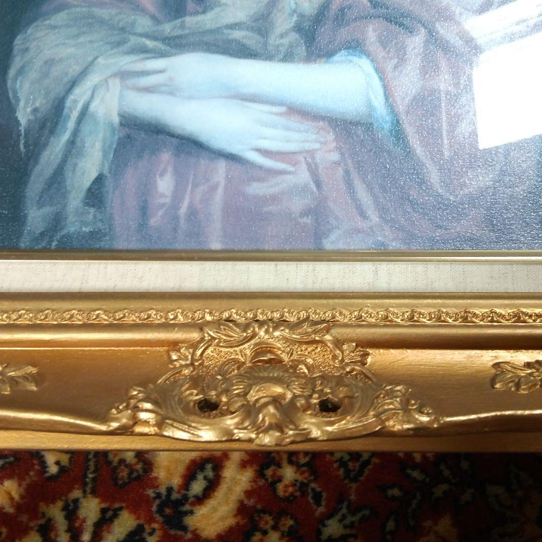 バァンダイクのベェドフォード伯爵夫人の複製肖像画(F6号)&彫刻額縁