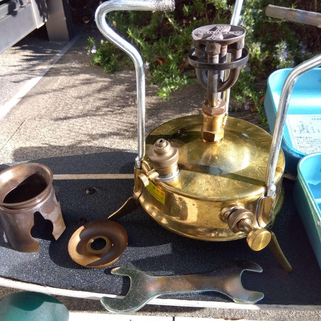 MANASLU STOVE NO.121美品　白灯油用　青缶　掃除針とスパナ付属