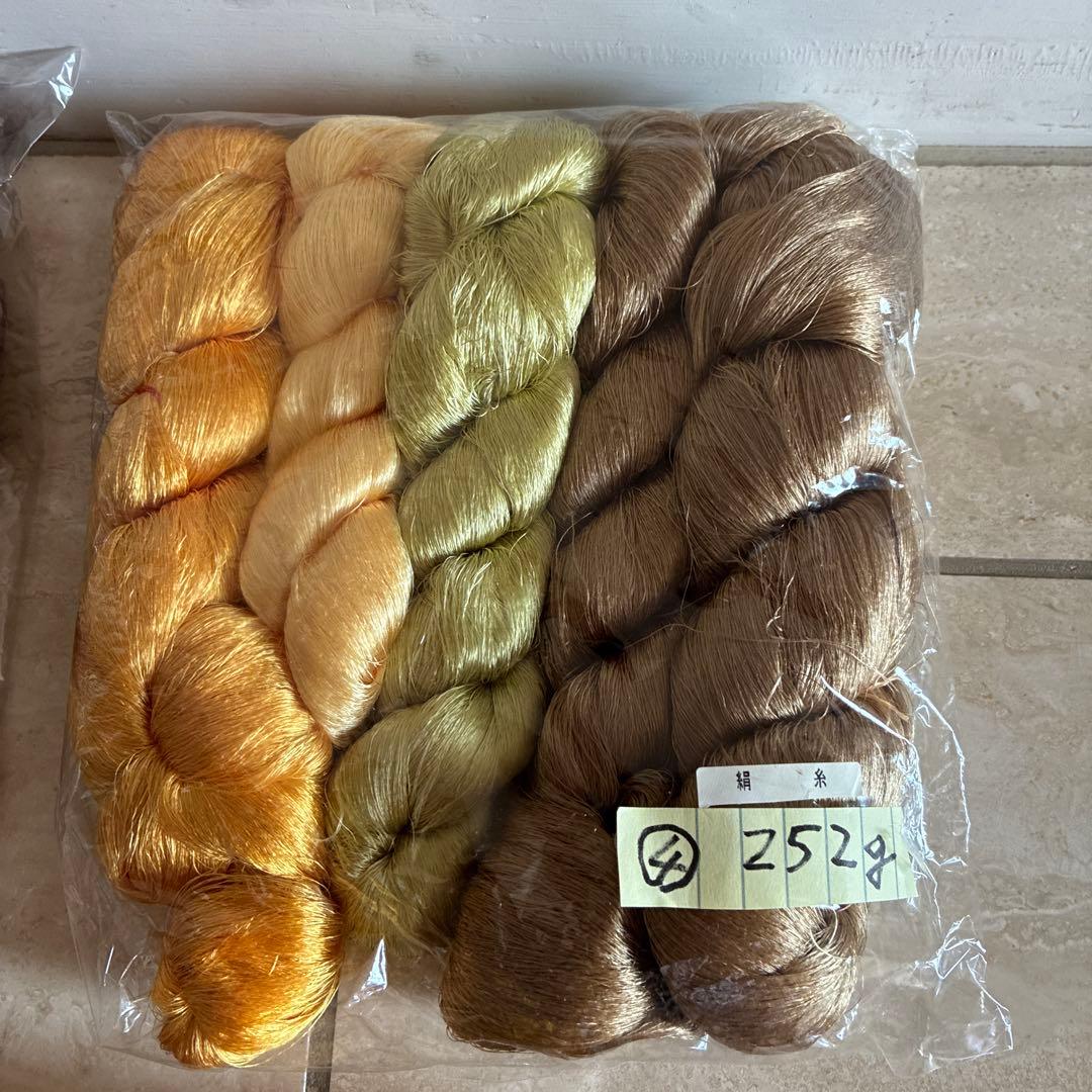 織物用絹糸です
