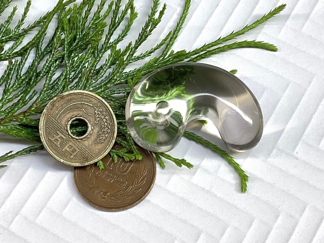 ✳黒平鉱山*茶水晶勾玉*スモーキークォーツ*煙水晶* 抜群の透明感　希少レア物‼️