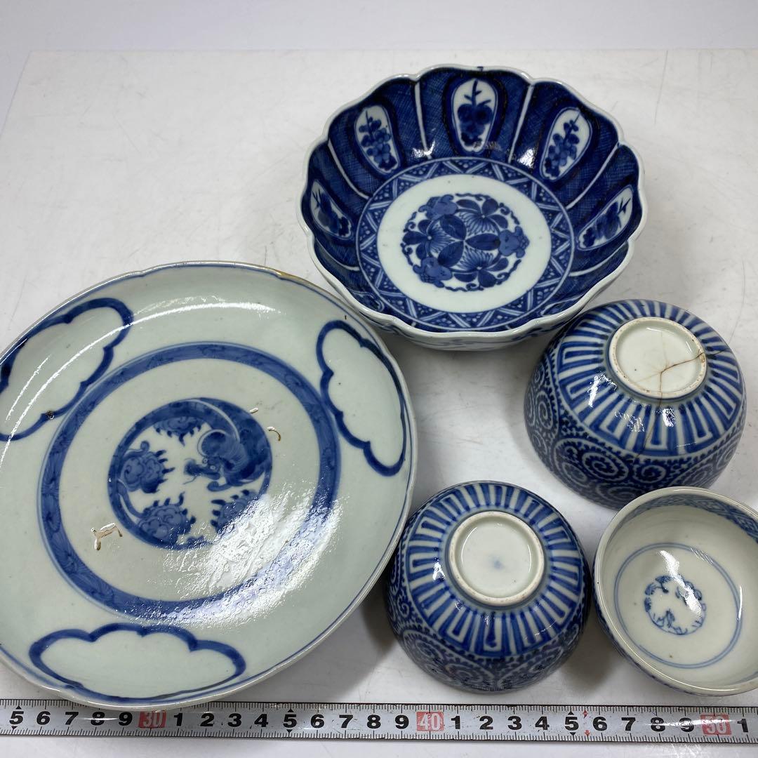 古伊万里　上手皿等　5点　東さ7-0811③