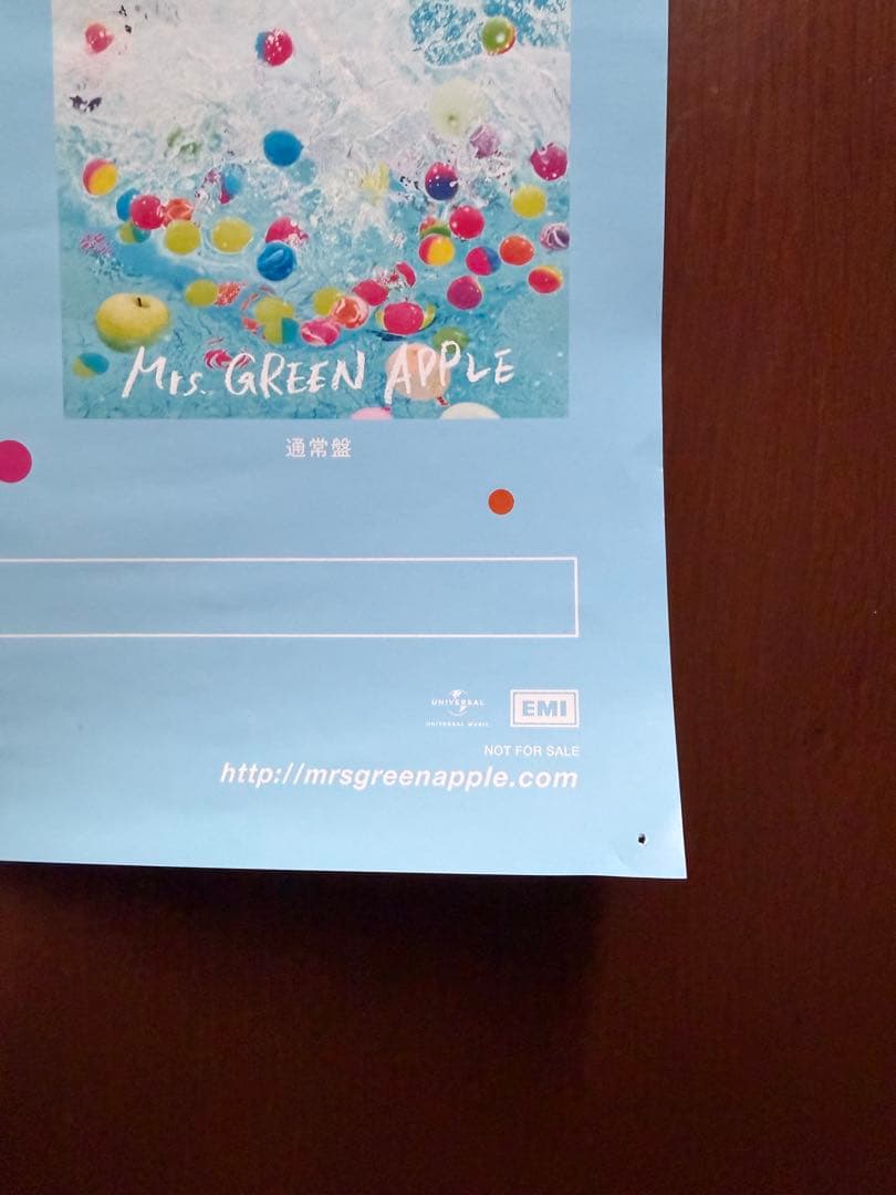 ミセスグリーンアップル サイン入りポスター サママ