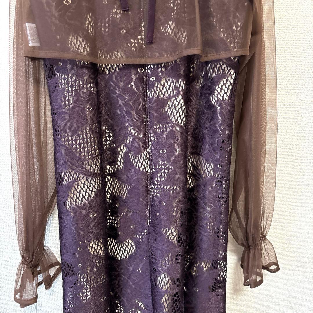 3way✨新作 ドリードール シフォンボレロ&レースキャミドレス オケージョンL