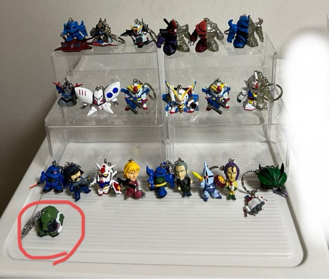 ガンダムのキーホルダーのセット