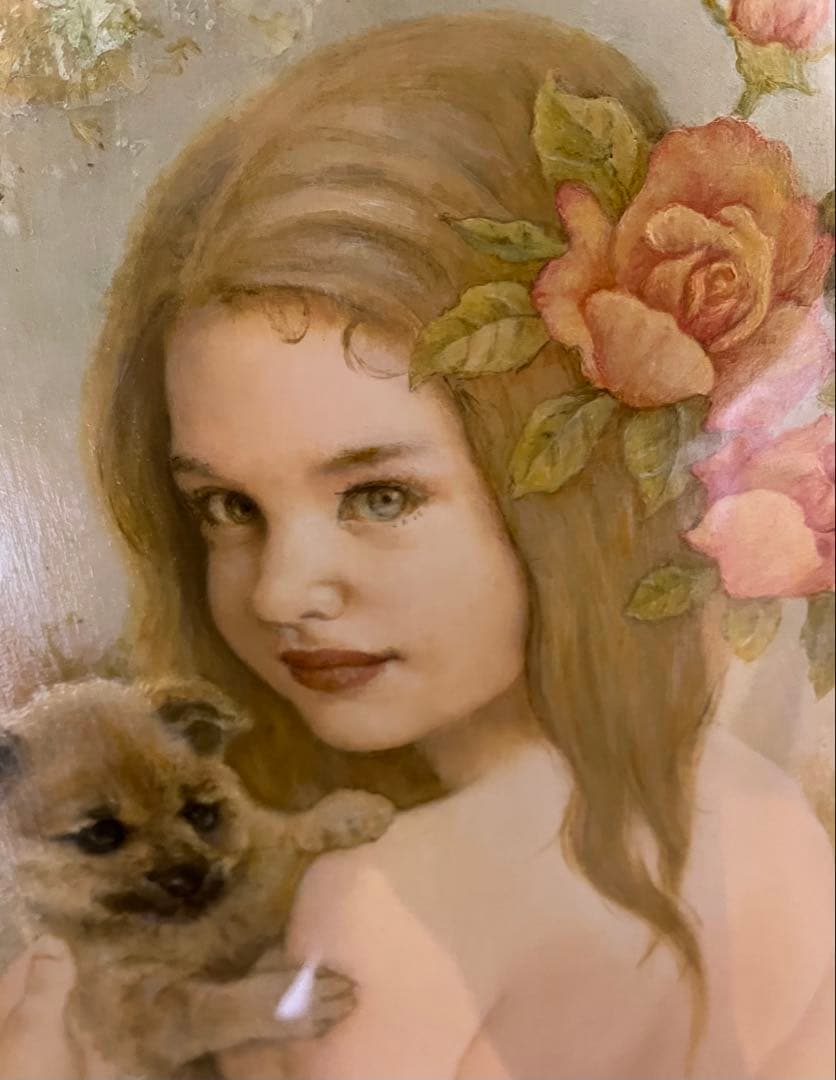 ◆杉山慎一郎 油彩画 REVEEN ROSES　10号