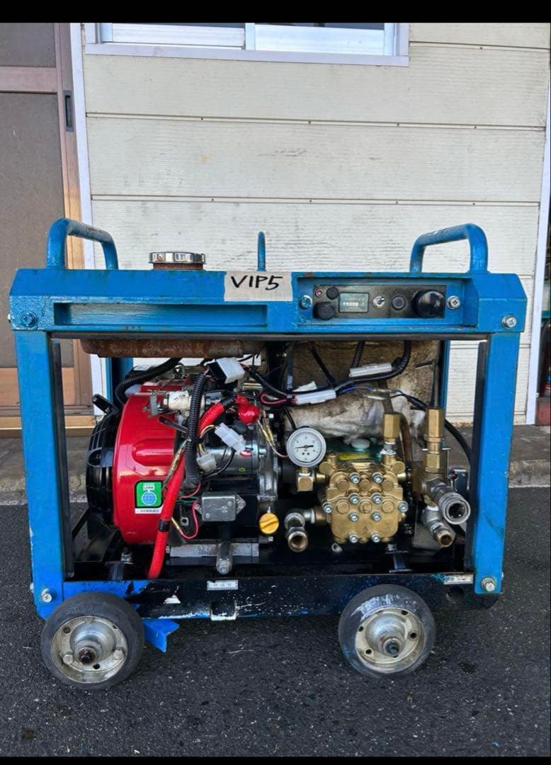 VIP5ツルミHPJ-5ESM高圧洗浄機防音ガン・高圧ホース・給排水ホースセット