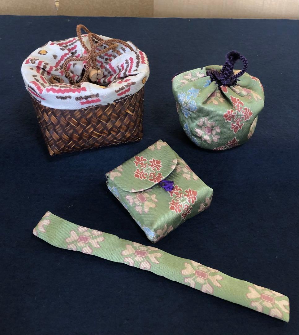 割引❗️茶道具 蒔絵付 御所籠 在銘 お茶道具付 仕覆付　250723E6