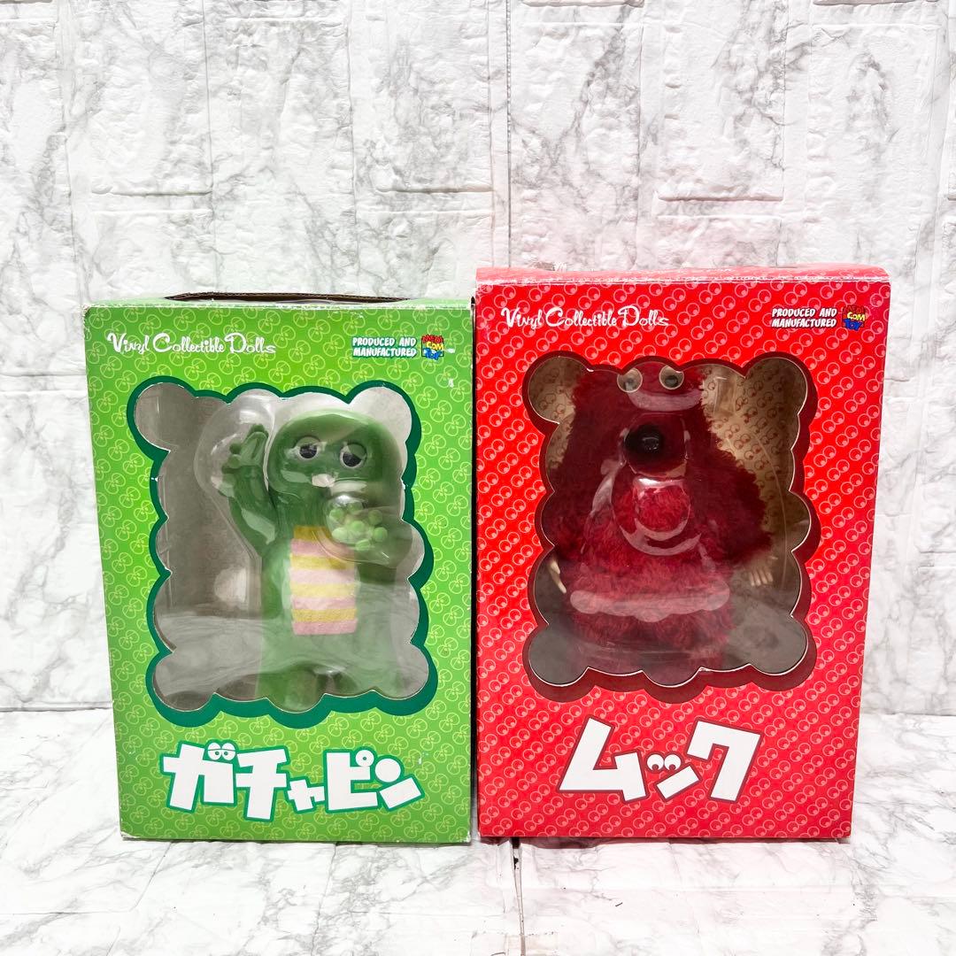 【未使用】ガチャピン ムック メディコムトイ フィギュア 2体セット