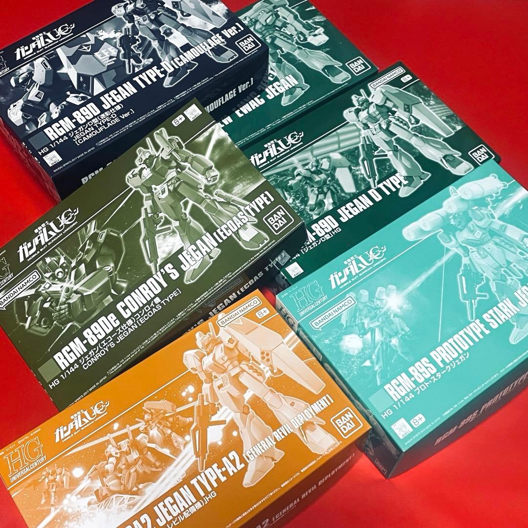 12/16まで HG ジェガン ジェガンD型(迷彩仕様) 他 6体セット まとめ