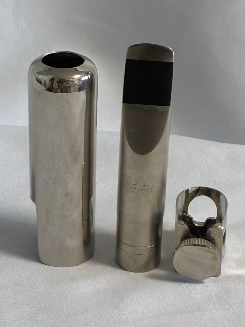 Meyer メタル5J アルトサックスマウスピース 、リガチャー、キャップ