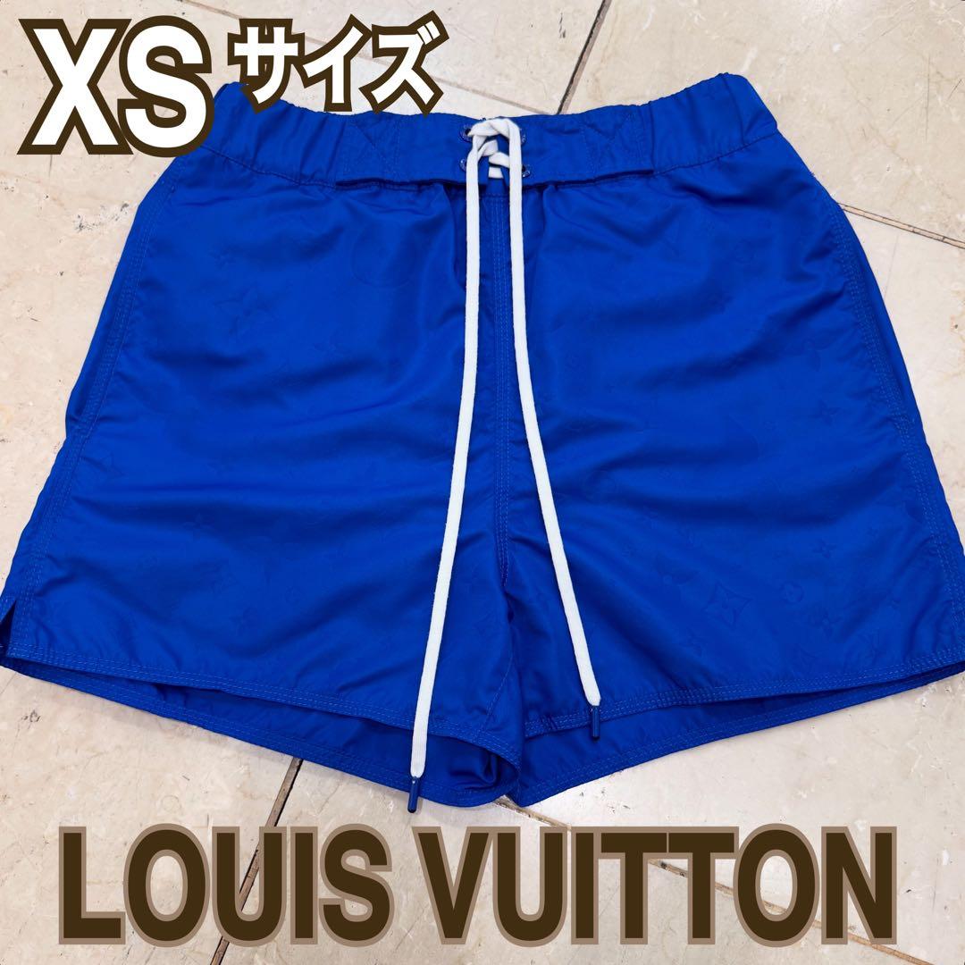 【美品】ルイヴィトン／モノグラム総柄 3Dポケット付 スイムパンツ(XS)