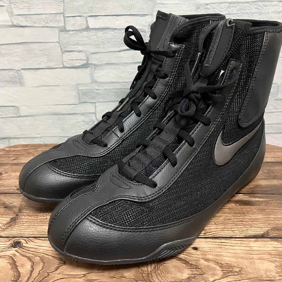 【25.5cm】NIKE ナイキ OLY MID ボクシングシューズ ブラック