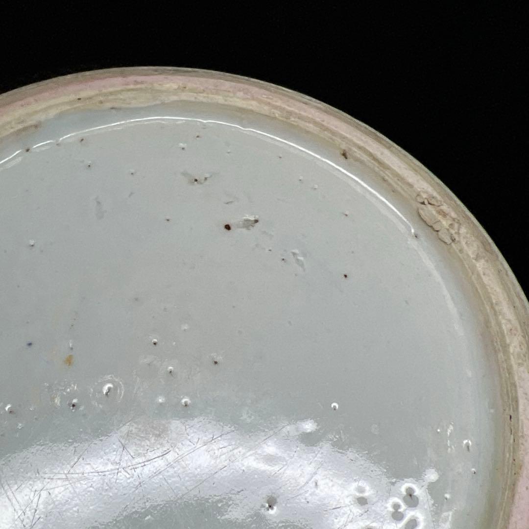 中国清時代青花雲宝文水指木箱付高さ約20.5㎝(蓋込)東な7-1011☆2F