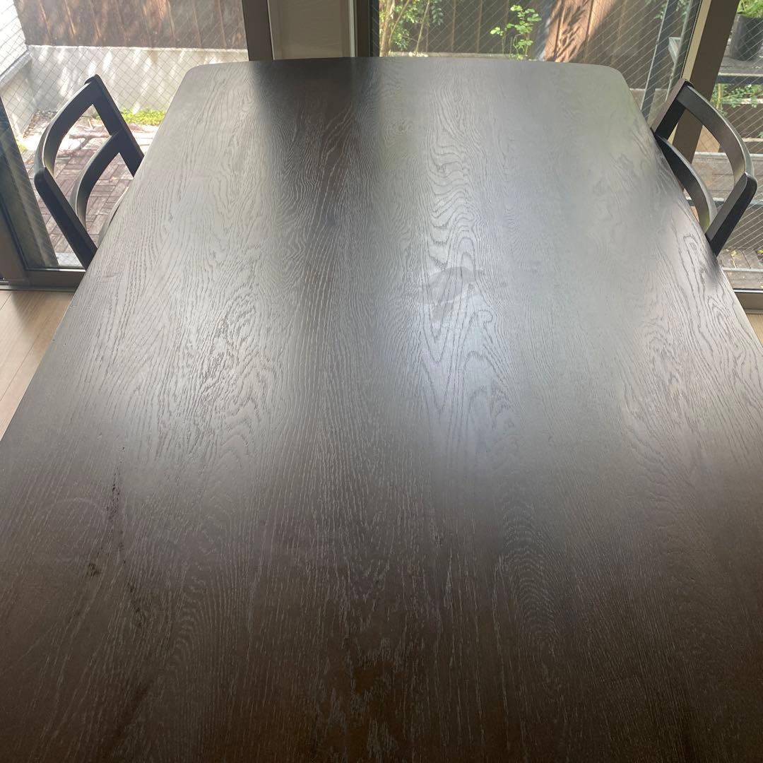 大塚家具 シネマ2 ダイニングテーブル 1800mm チェア4脚セット 天然木製