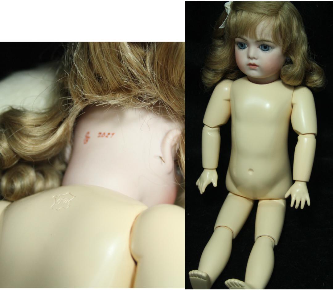 ◎ ブリュ リプロ ビスクドール 高級シルクドレス 人形　希少　フランス製